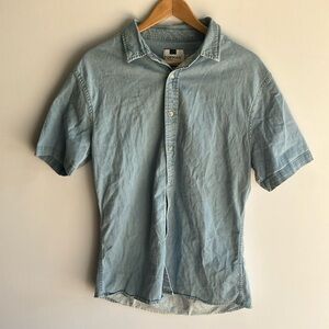 Topman Blue Casual Button Down Shirt